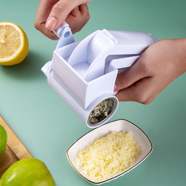 Handheld Mini Rotary Cheese Grater Shredder with Stainless Steel