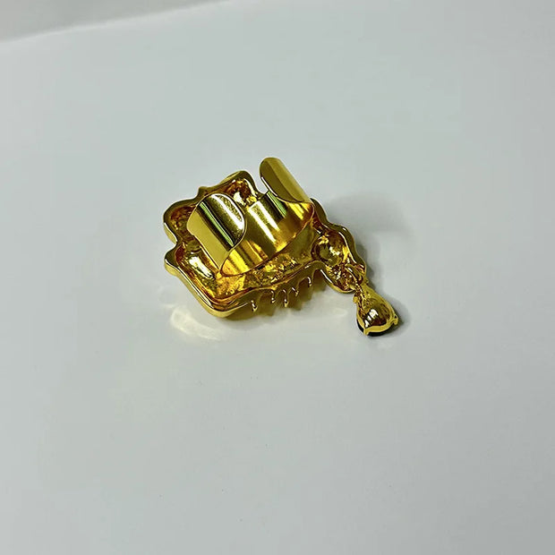 New Design Alloy Resin Eyes Charms Dangle Earrings for Women