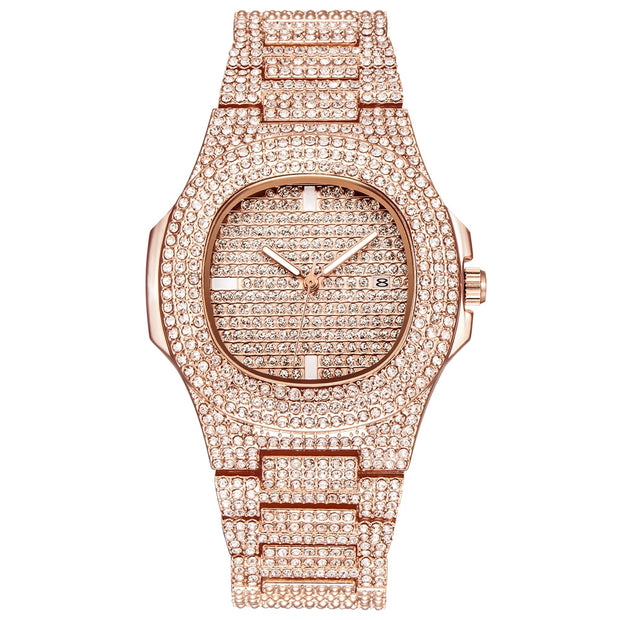 Mens Watches Fashion Luxury Diamond Brand