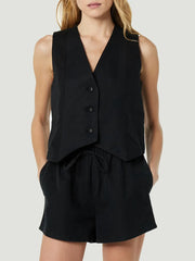 Fashionable women's clothing temperament versatile vest top set for women