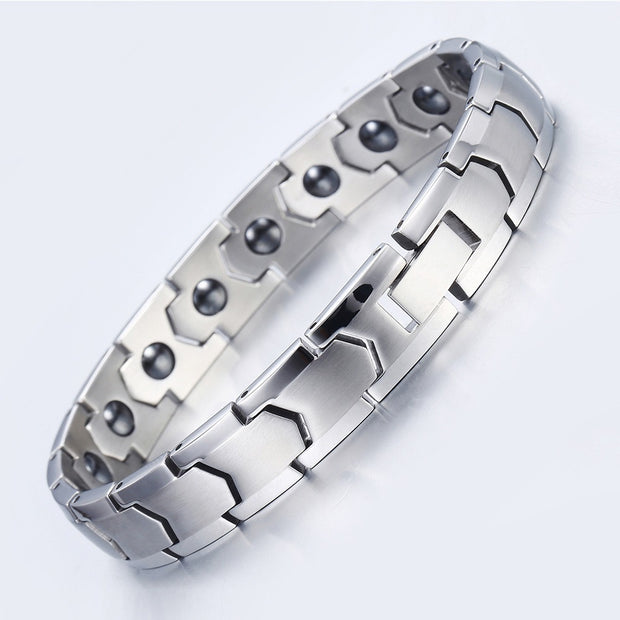 Stainless Steel Jewelry Bracelet Titanium Full Magnet Magnetic Health Energy Magnetic Therapy Bracelet for Men