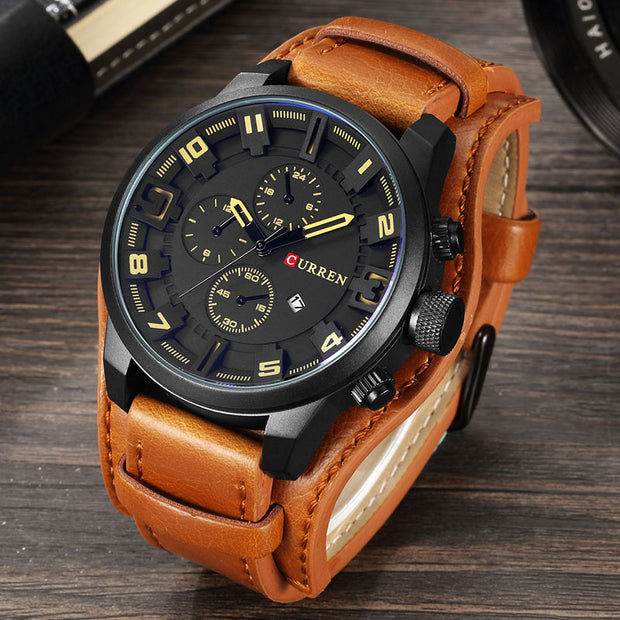 Mens Watches Military Sports Men Watch Quartz Date Clock