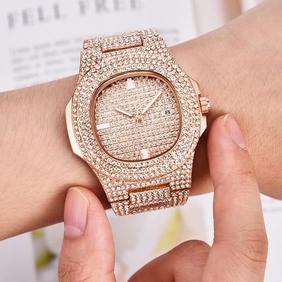 Mens Watches Fashion Luxury Diamond Brand