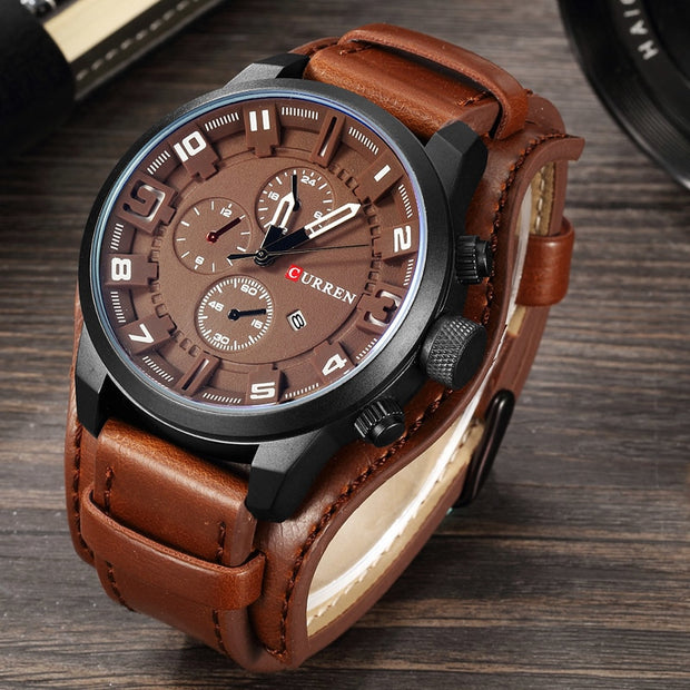 Mens Watches Military Sports Men Watch Quartz Date Clock