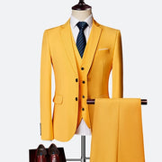 Wedding Prom Suit Green Slim Fit Tuxedo Men Formal Business Work Wear Suits