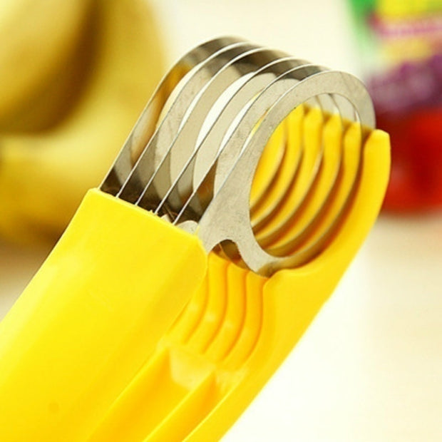 Stainless Steel Banana Cutter Fruit Vegetable Sausage Slicer