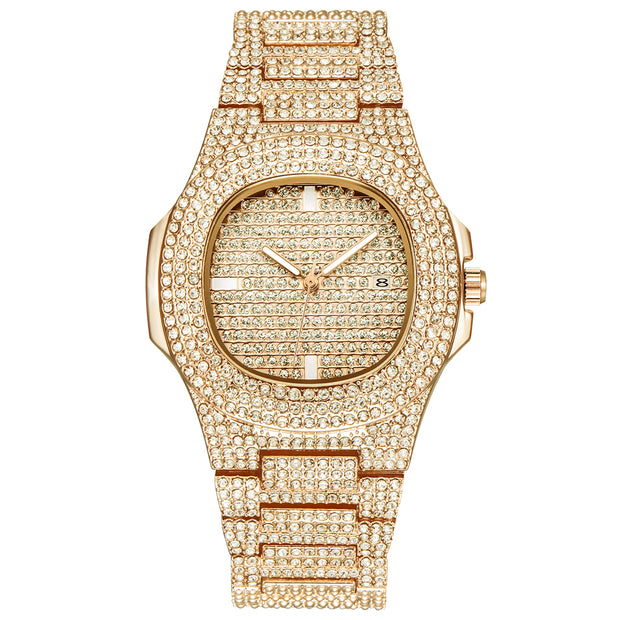Mens Watches Fashion Luxury Diamond Brand