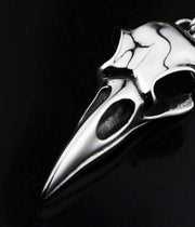 Crow Head Pendant Hip Hop Versatile Titanium Steel Necklace Personalized Couple Jewelry for Men and Women