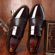 Embossed men's Leather Shoe
