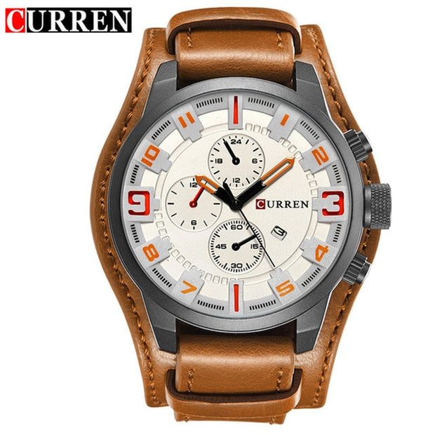 Mens Watches Military Sports Men Watch Quartz Date Clock
