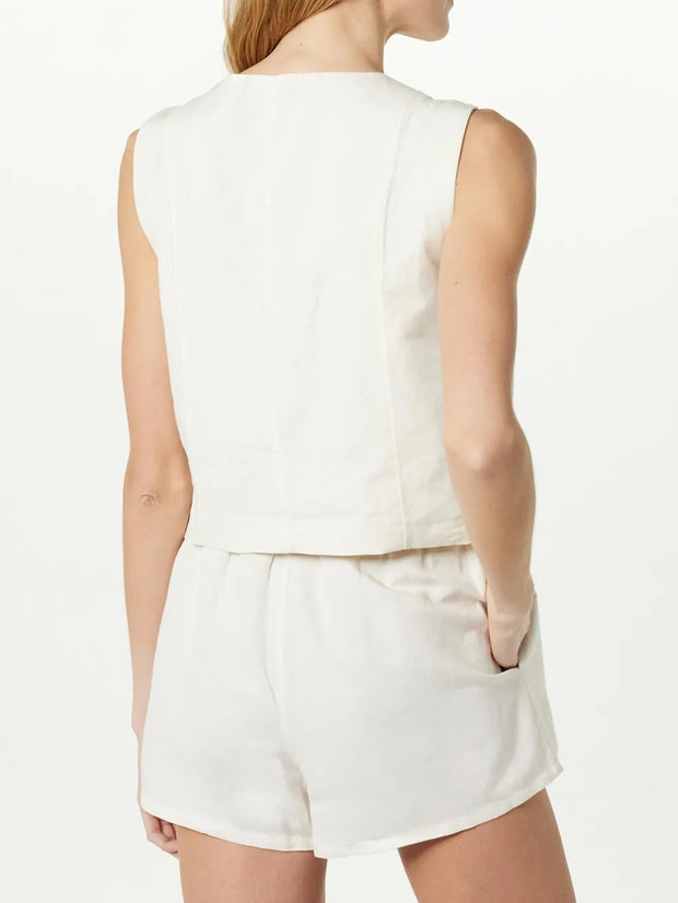 Fashionable women's clothing temperament versatile vest top set for women