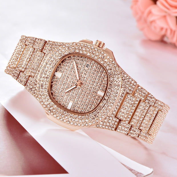 Mens Watches Fashion Luxury Diamond Brand
