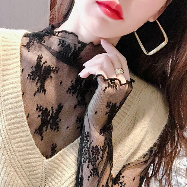 New Transparent Korean Loose Women Lace