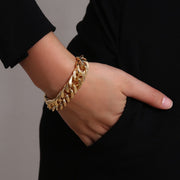 Punk Hip Hop Curb Cuban Thick Short Choker Necklace
