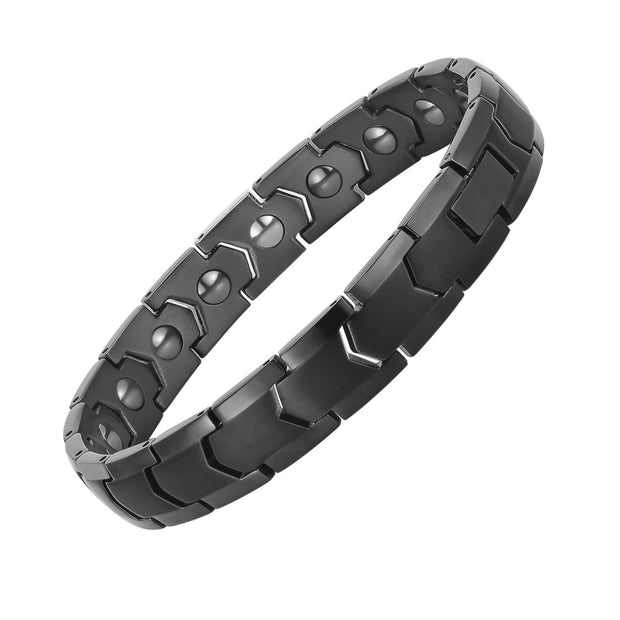 Stainless Steel Jewelry Bracelet Titanium Full Magnet Magnetic Health Energy Magnetic Therapy Bracelet for Men