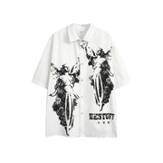 Free woman like shirt man