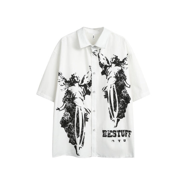 Free woman like shirt man