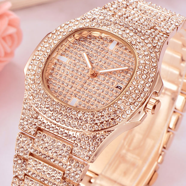 Mens Watches Fashion Luxury Diamond Brand