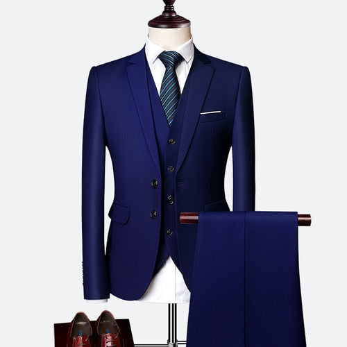Wedding Prom Suit Green Slim Fit Tuxedo Men Formal Business Work Wear Suits