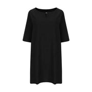 Cotton Linen Casual Summer Dress for Women Clothing Fashion Y2k Clothes Vintage Streetwear Comfortable Loose Harajuku Summer