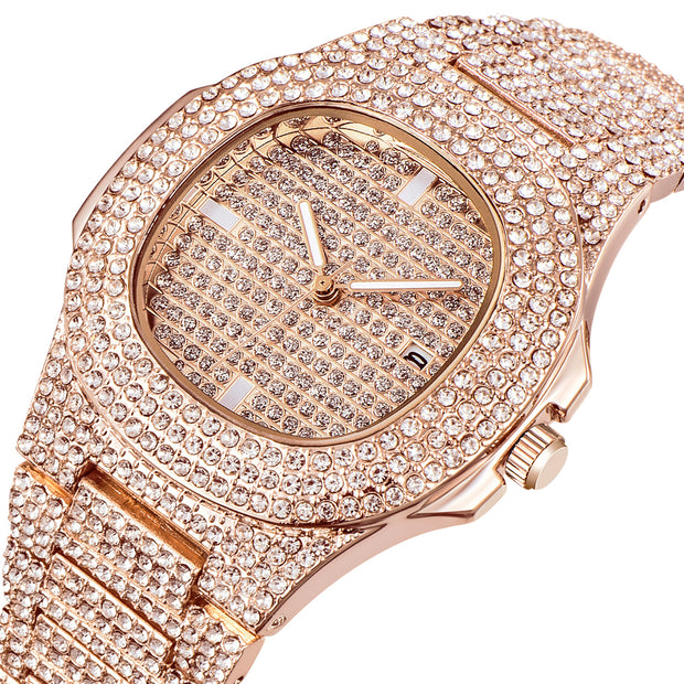 Mens Watches Fashion Luxury Diamond Brand
