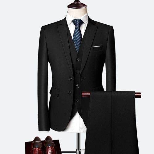 Wedding Prom Suit Green Slim Fit Tuxedo Men Formal Business Work Wear Suits