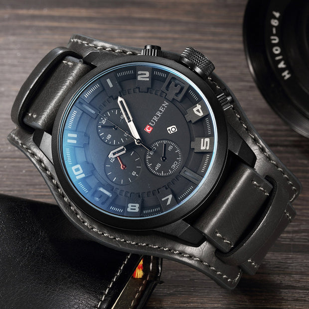 Mens Watches Military Sports Men Watch Quartz Date Clock
