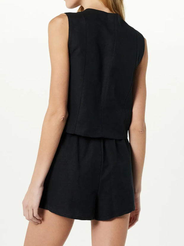 Fashionable women's clothing temperament versatile vest top set for women