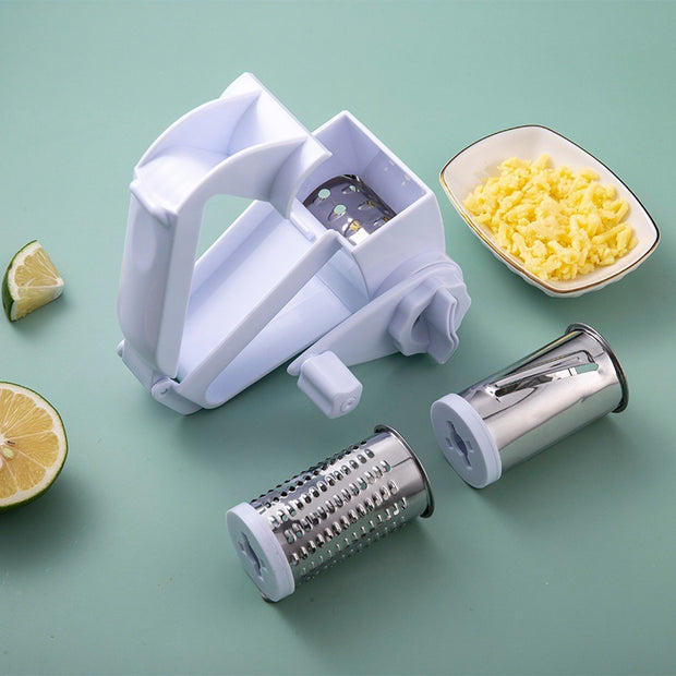Handheld Mini Rotary Cheese Grater Shredder with Stainless Steel