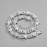 Hip-Hop Style Man Metal Jewelry New Pentagram Cuban Chain