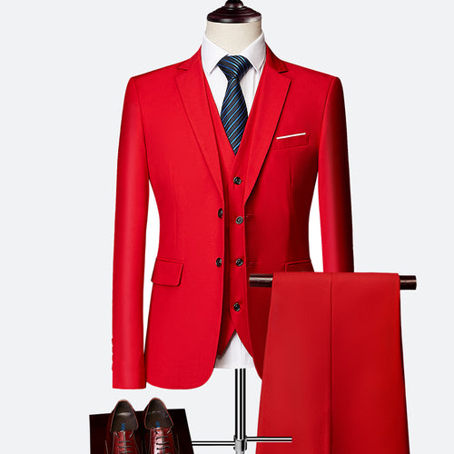 Wedding Prom Suit Green Slim Fit Tuxedo Men Formal Business Work Wear Suits