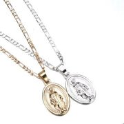 New religious accessories Virgin Mary portrait pendant long necklace men and women necklace jewelry