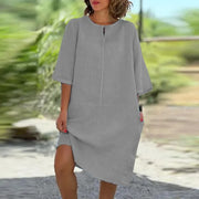 Cotton Linen Casual Summer Dress for Women Clothing Fashion Y2k Clothes Vintage Streetwear Comfortable Loose Harajuku Summer