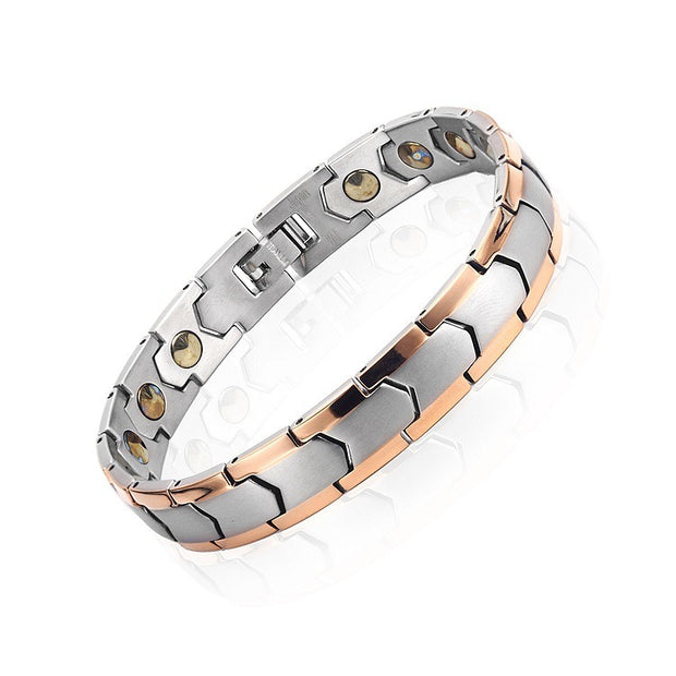Stainless Steel Jewelry Bracelet Titanium Full Magnet Magnetic Health Energy Magnetic Therapy Bracelet for Men