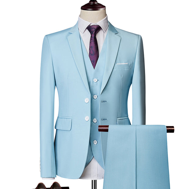 Wedding Prom Suit Green Slim Fit Tuxedo Men Formal Business Work Wear Suits