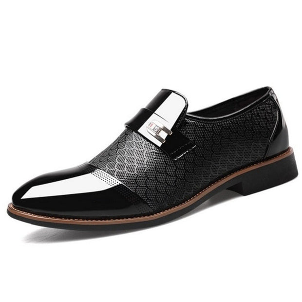 Embossed men's Leather Shoe