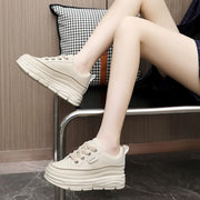 Summer Trendy White Shoes Thick soled Casual Shoes Student Shoes