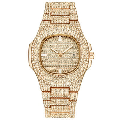 Mens Watches Fashion Luxury Diamond Brand