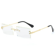 Rectangle Sunglasses Men Brand Design