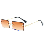Rectangle Sunglasses Men Brand Design
