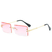 Rectangle Sunglasses Men Brand Design