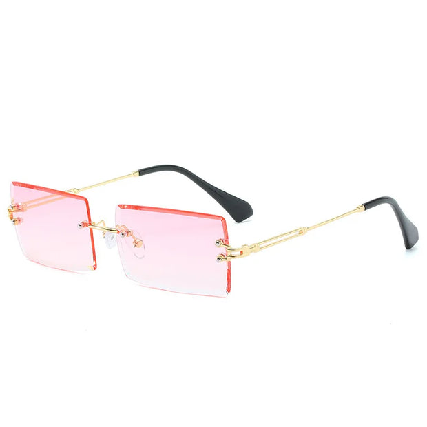 Rectangle Sunglasses Men Brand Design